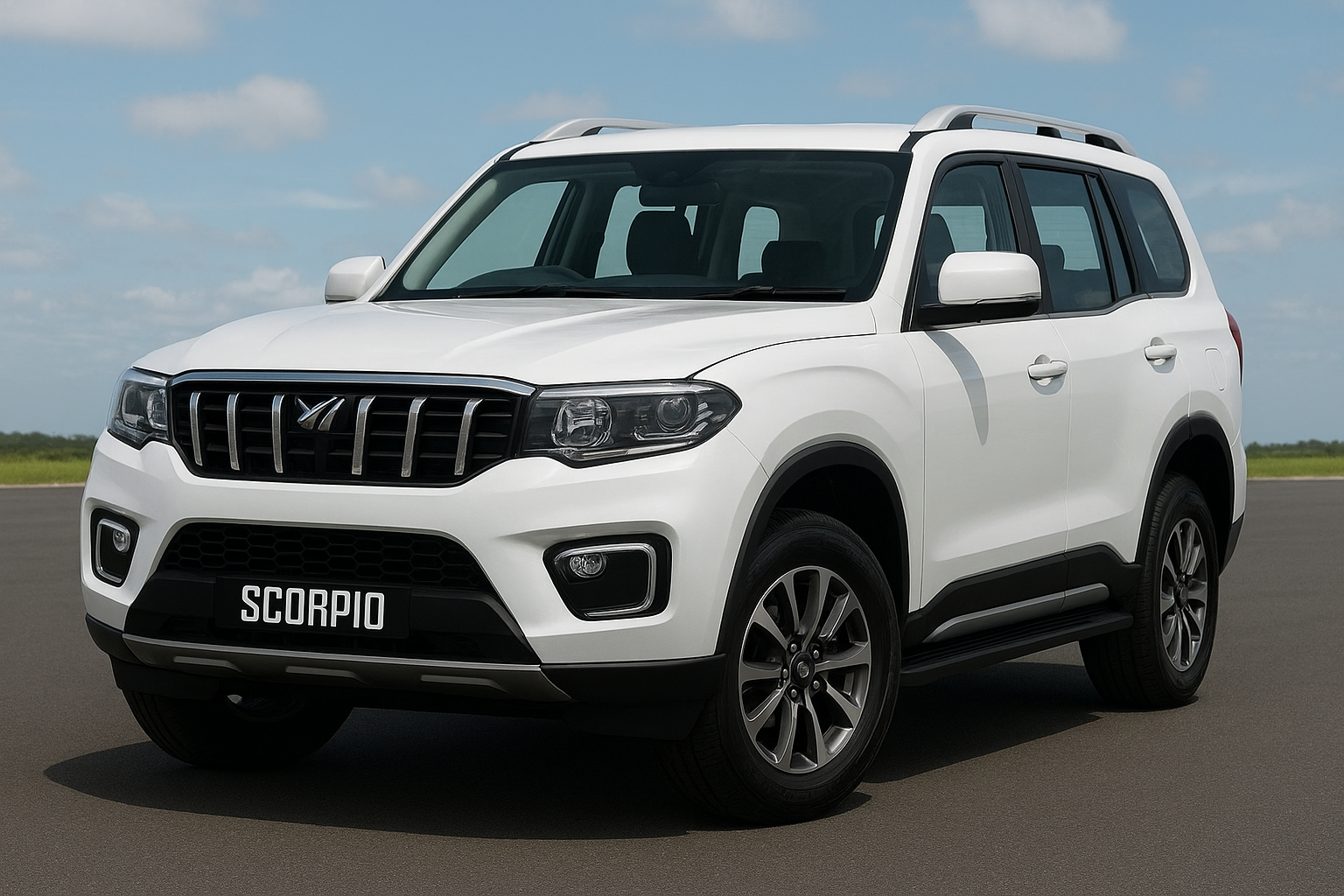 Mahindra Scorpio N White Colour